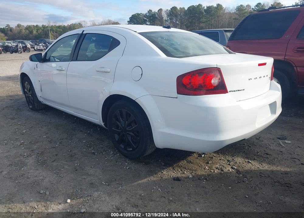 2012 DODGE AVENGER SE VIN: 1C3CDZAB3CN110946