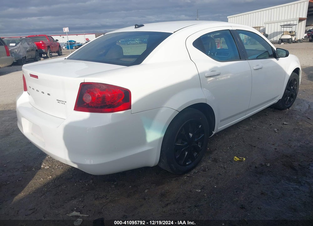2012 DODGE AVENGER SE VIN: 1C3CDZAB3CN110946