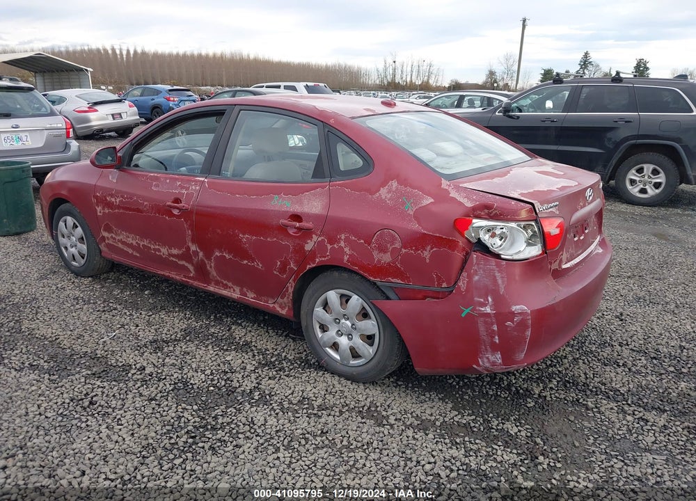 2007 HYUNDAI ELANTRA GLS/LIMITED/SE VIN: KMHDU46D77U176694