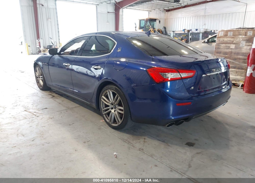 2017 MASERATI GHIBLI S VIN: ZAM57RSL5H1225304