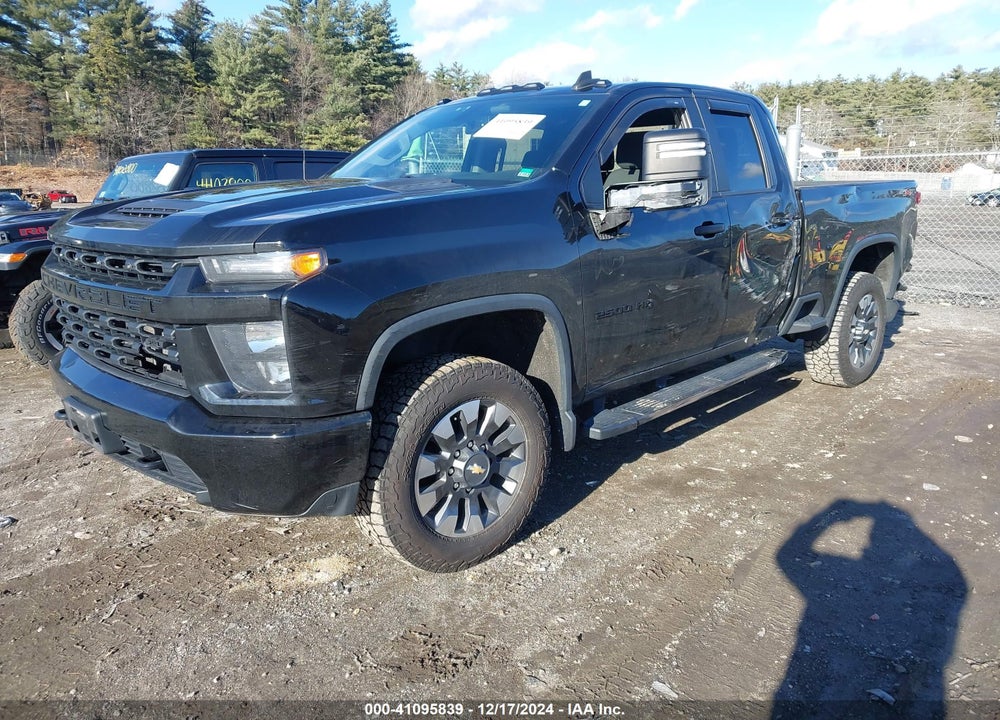 2021 CHEVROLET SILVERADO 2500HD 4WD DOUBLE CAB STANDARD BED CUSTOM VIN: 1GC5YME72MF203101