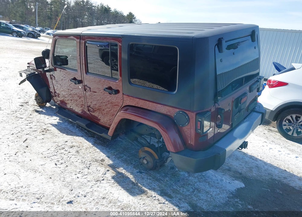 2008 JEEP WRANGLER UNLIMITED SAHARA VIN: 1J8GA59198L510502