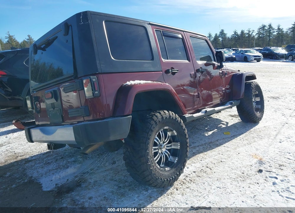 2008 JEEP WRANGLER UNLIMITED SAHARA VIN: 1J8GA59198L510502