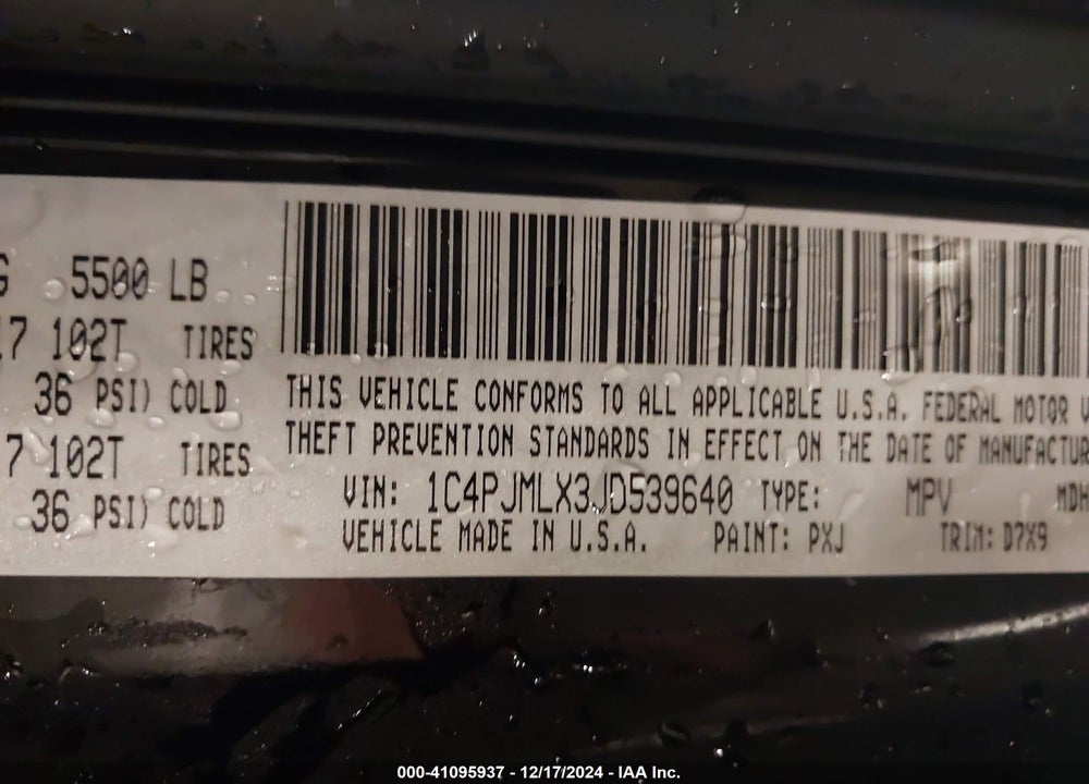 2018 CHEROKEE JEEP  LATITUDE PLUS 4X4 VIN: 1C4PJMLX3JD539640