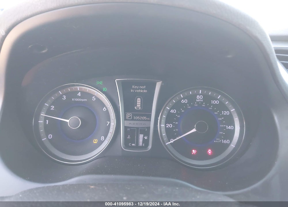 2013 HYUNDAI AZERA VIN: KMHFH4JG5DA313630