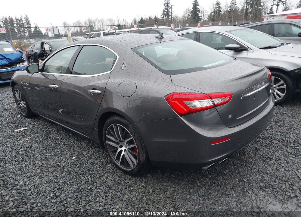 2017 MASERATI GHIBLI S VIN: ZAM57RSS4H1223826