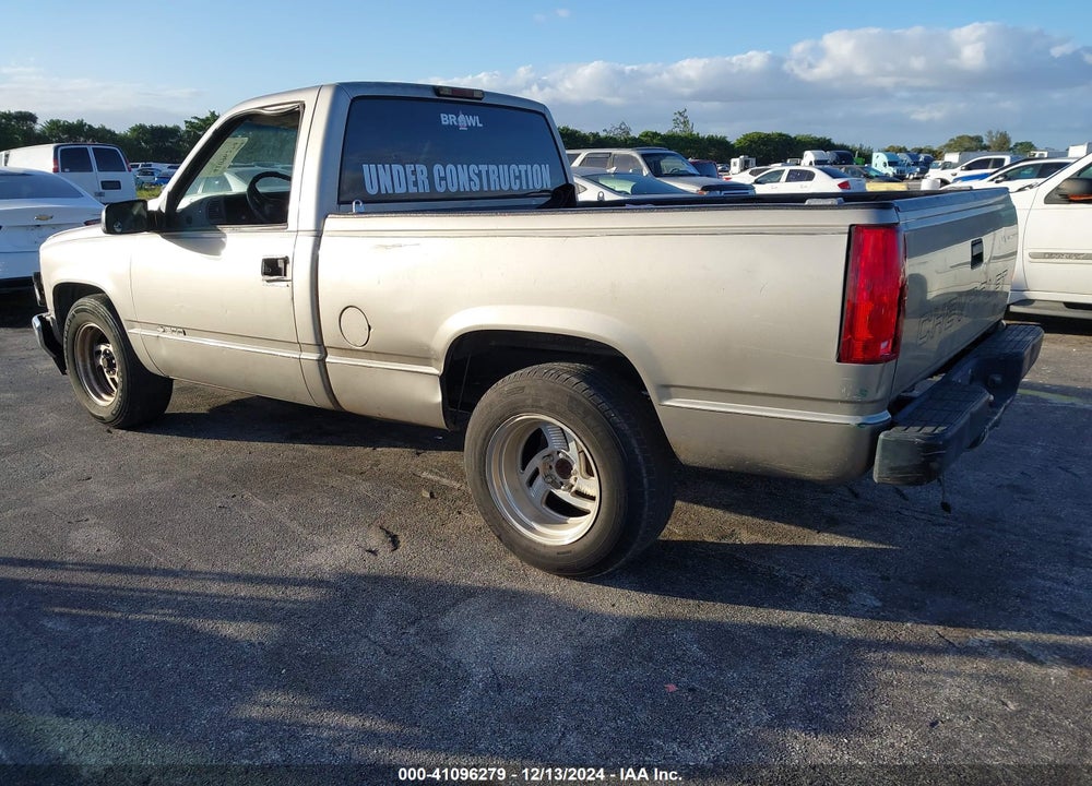 1998 CHEVROLET C1500 FLEETSIDE W/T VIN: 1GCEC14W8WZ224039