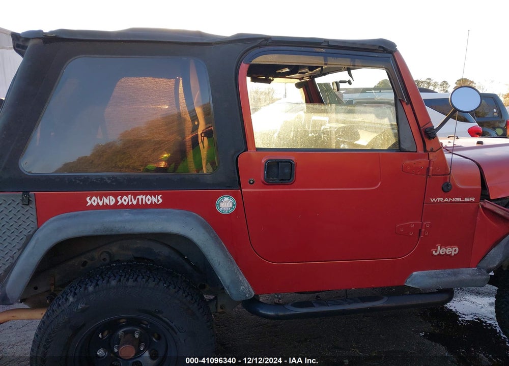 1999 JEEP WRANGLER SE VIN: 1J4FY29P3XP485714