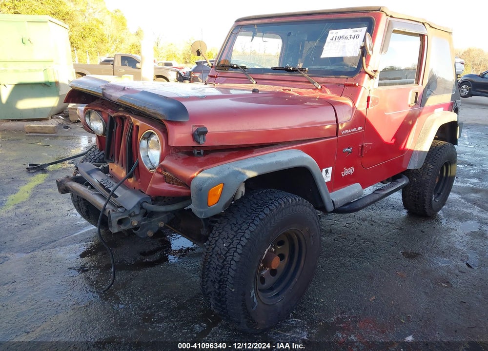 1999 JEEP WRANGLER SE VIN: 1J4FY29P3XP485714