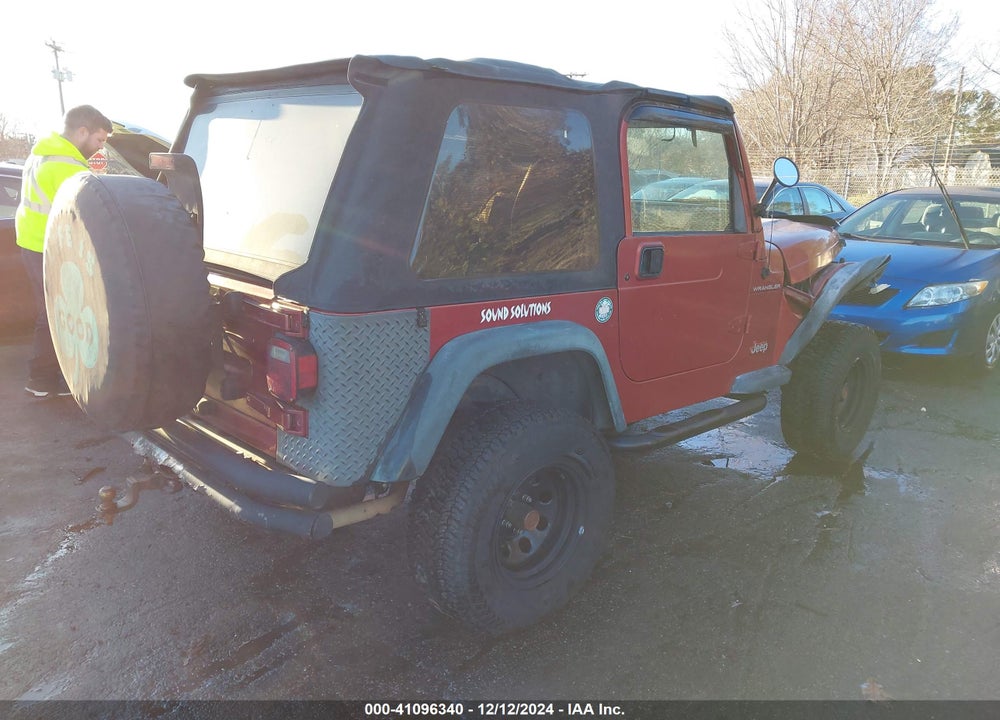 1999 JEEP WRANGLER SE VIN: 1J4FY29P3XP485714