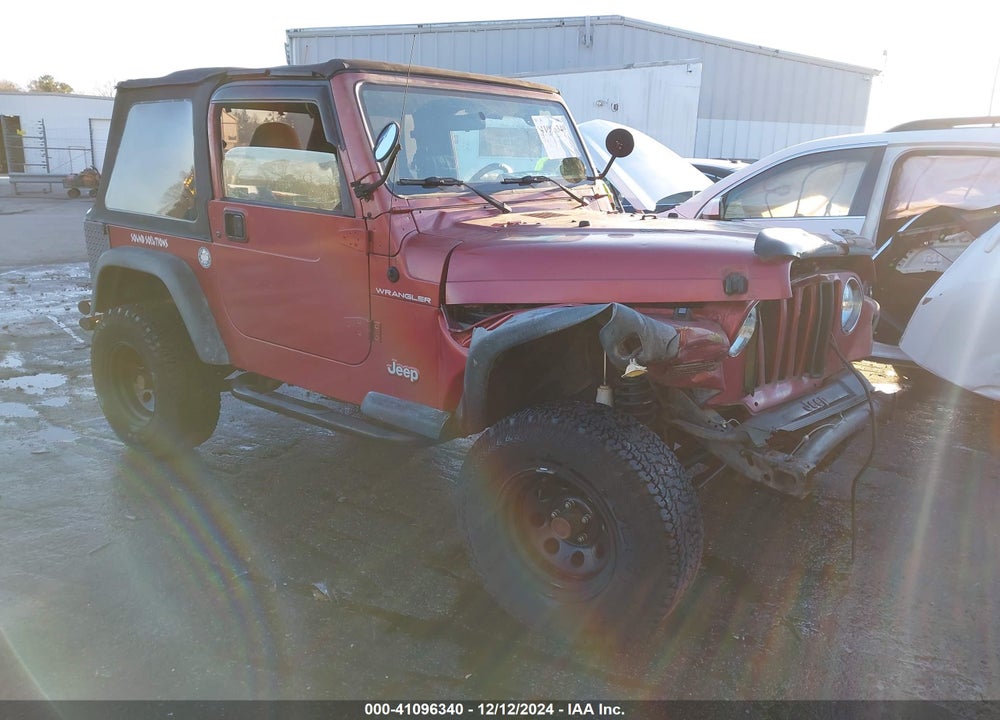 1999 JEEP WRANGLER SE VIN: 1J4FY29P3XP485714