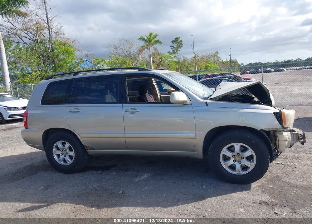 2002 TOYOTA HIGHLANDER V6 VIN: JTEGF21A320042063