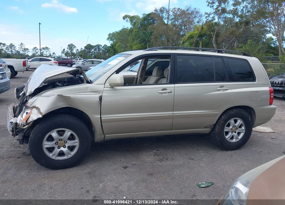 2002 TOYOTA HIGHLANDER V6 VIN: JTEGF21A320042063