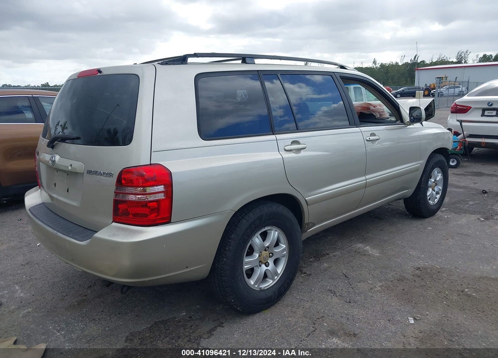 2002 TOYOTA HIGHLANDER V6 VIN: JTEGF21A320042063
