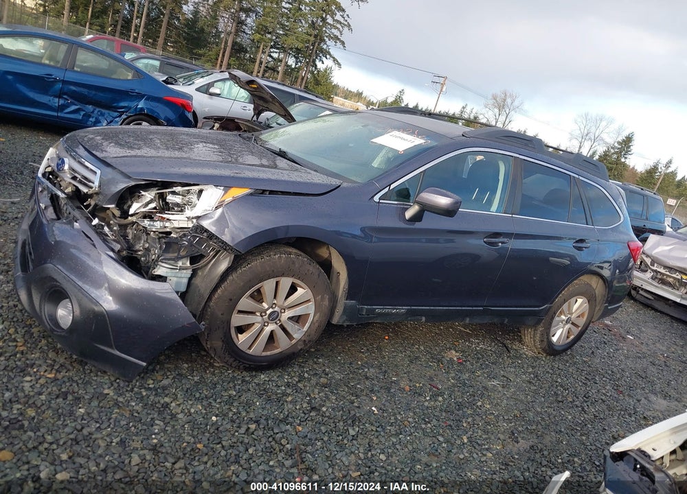 2017 SUBARU OUTBACK 2.5I PREMIUM VIN: 4S4BSACC6H3399274