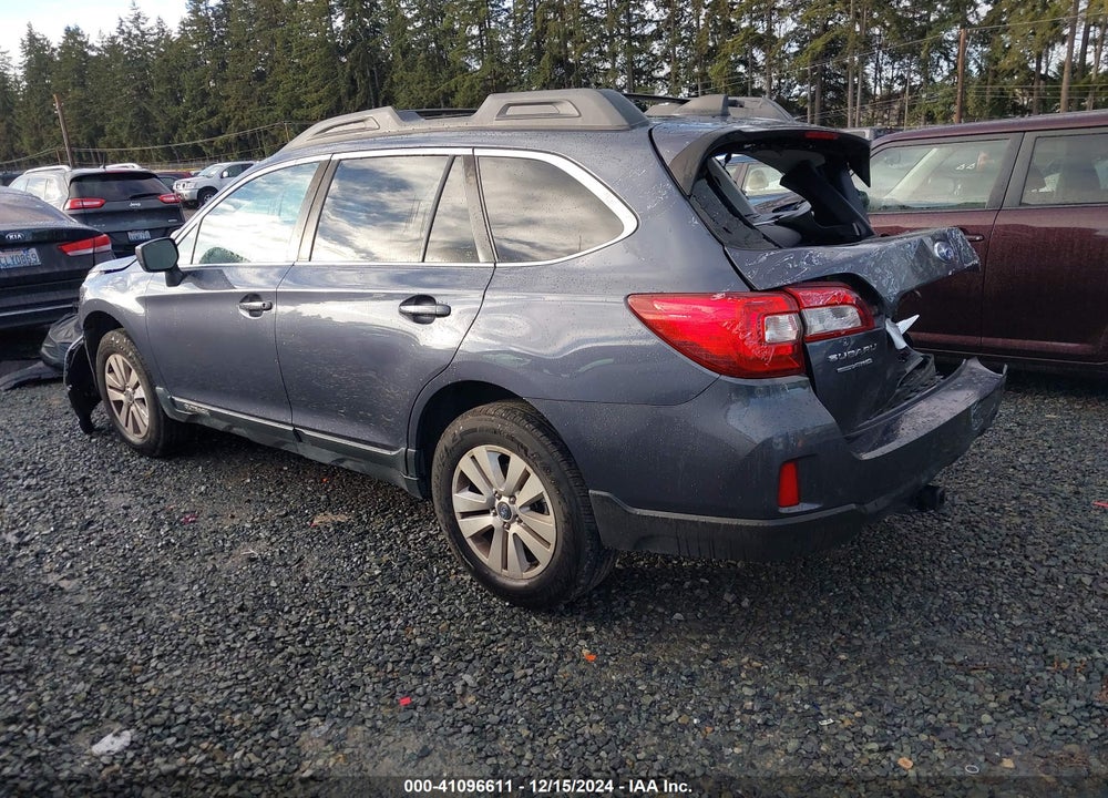 2017 SUBARU OUTBACK 2.5I PREMIUM VIN: 4S4BSACC6H3399274
