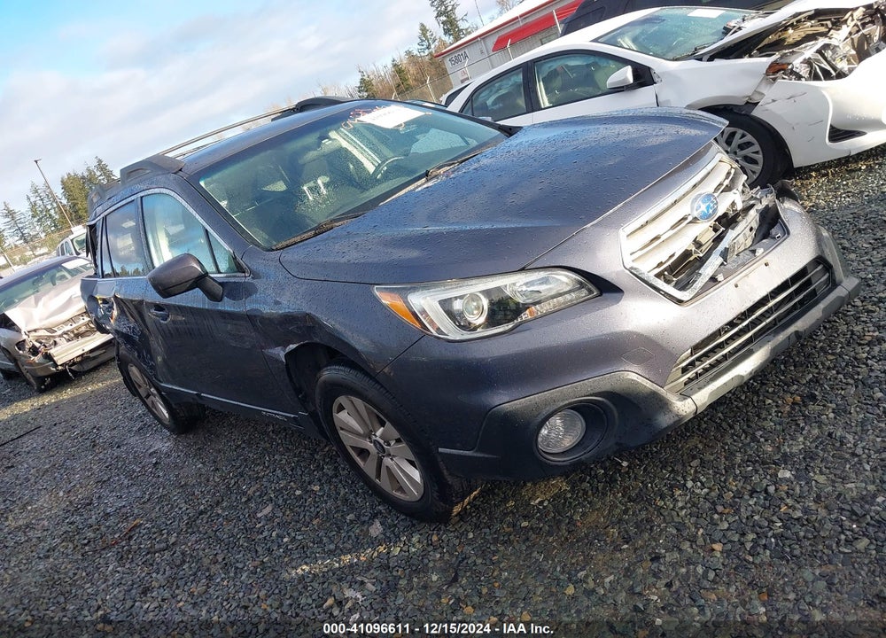 2017 SUBARU OUTBACK 2.5I PREMIUM VIN: 4S4BSACC6H3399274