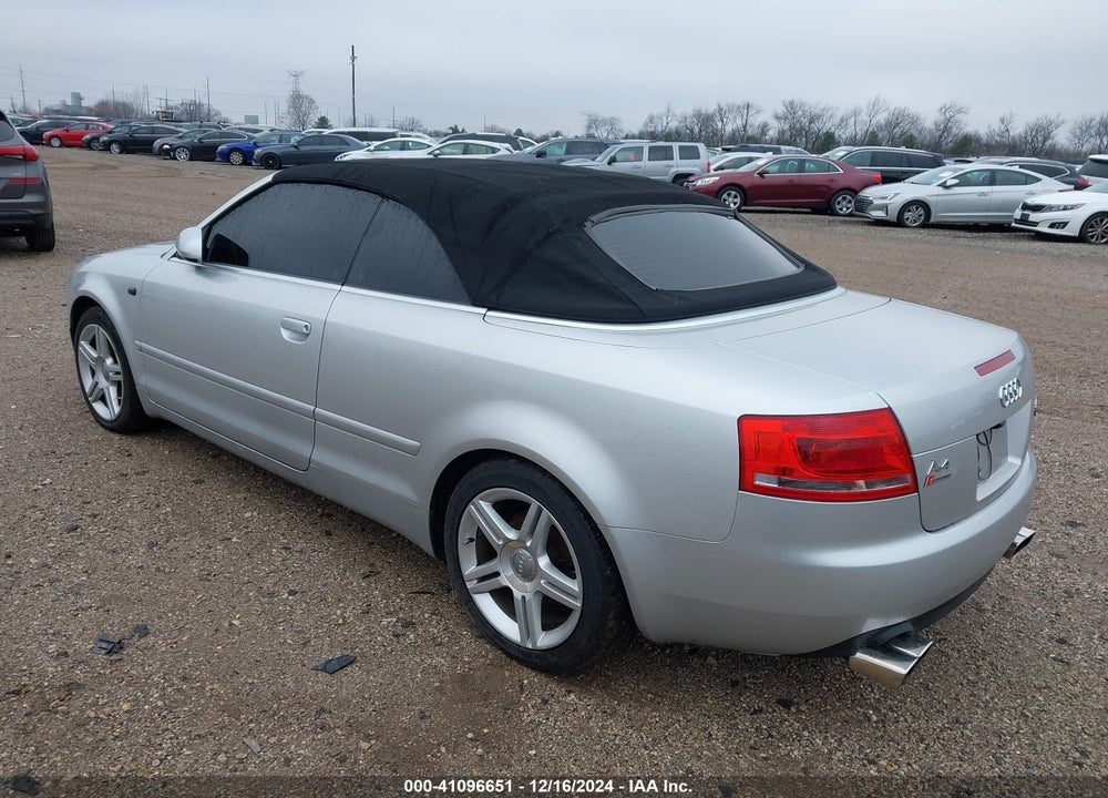 2007 AUDI A4 VIN: WAUAF48H87K028354