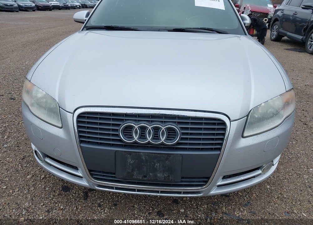 2007 AUDI A4 VIN: WAUAF48H87K028354