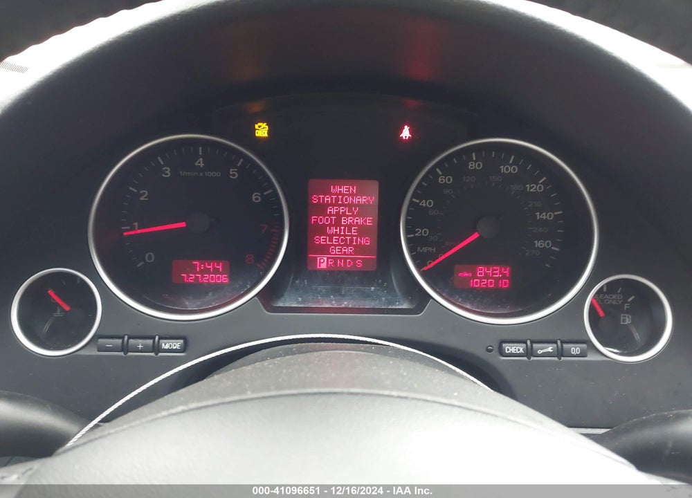 2007 AUDI A4 VIN: WAUAF48H87K028354