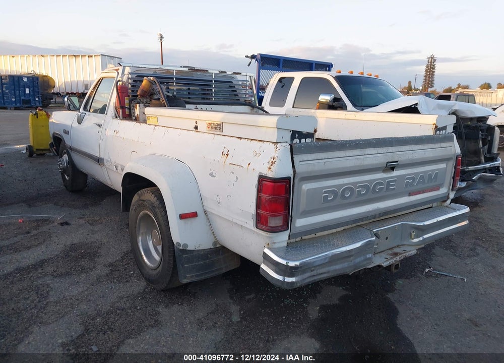 1991 DODGE D-SERIES D300/D350 VIN: 1B7ME3687MS211935