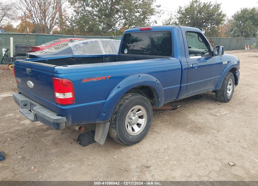 2007 FORD RANGER VIN: 1FTYR10U77PA29854