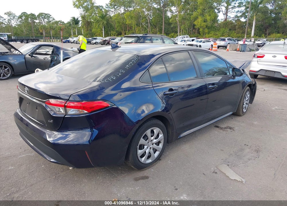 2021 TOYOTA COROLLA LE VIN: 5YFEPMAE2MP191774