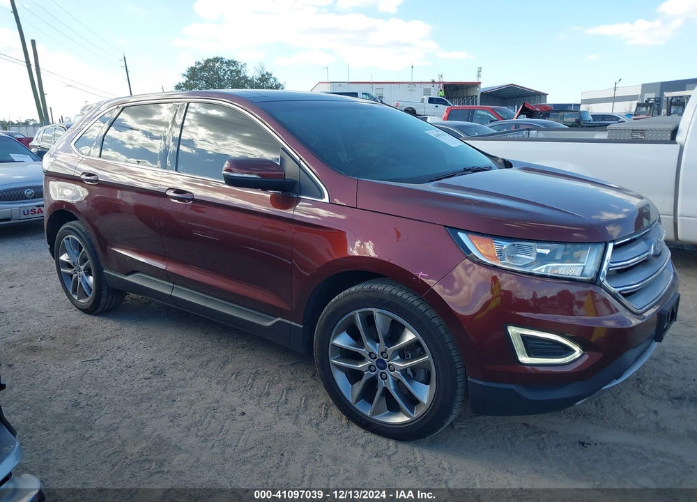 2015 FORD EDGE TITANIUM VIN: 2FMTK4K81FBC26679