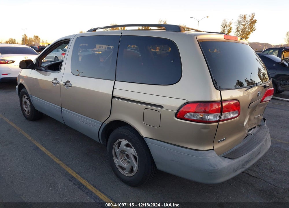2001 TOYOTA SIENNA LE VIN: 4T3ZF13C61U336878