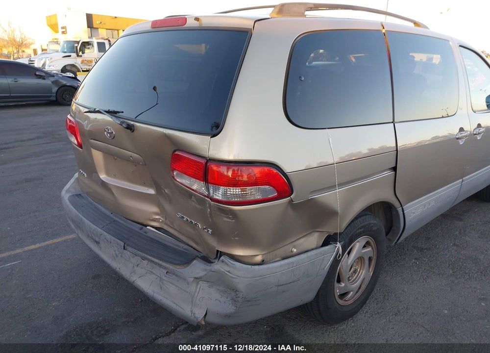 2001 TOYOTA SIENNA LE VIN: 4T3ZF13C61U336878