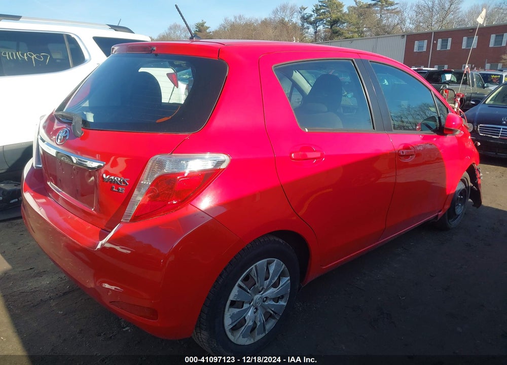 2014 TOYOTA YARIS LE (TMMF PLANT) VIN: VNKKTUD39EA002589