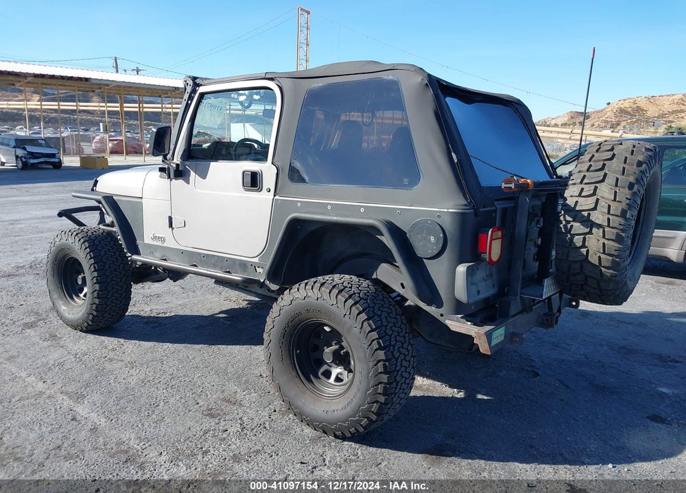 2000 JEEP WRANGLER SPORT VIN: 1J4FA49S1YP791994