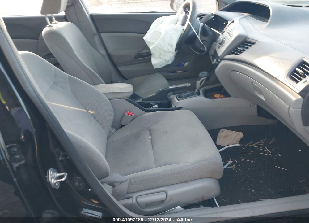 2012 HONDA CIVIC LX VIN: 19XFB2F51CE383834
