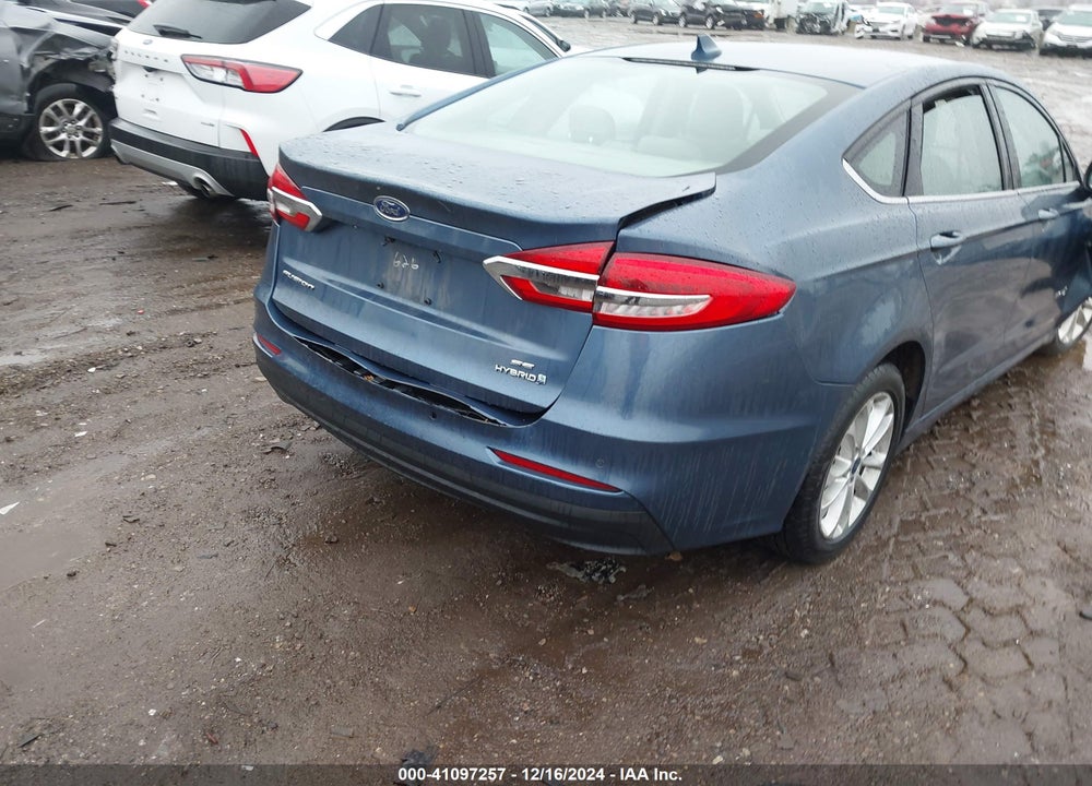 2019 FORD FUSION HYBRID SE VIN: 3FA6P0LU9KR107626