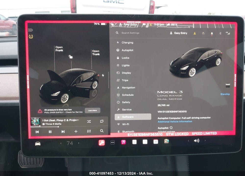 2022 TESLA MODEL 3 VIN: 5YJ3E1EB6NF363510