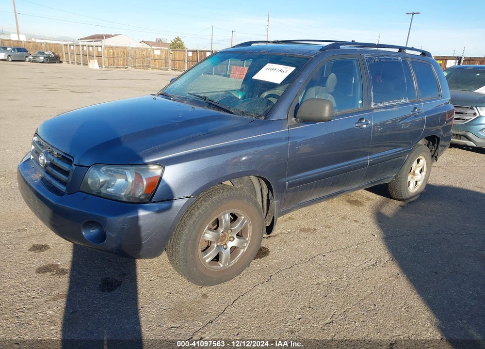 2005 TOYOTA HIGHLANDER V6 VIN: JTEGP21A250047661