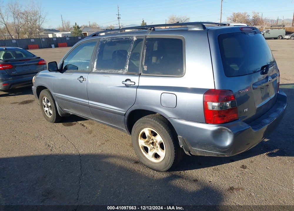 2005 TOYOTA HIGHLANDER V6 VIN: JTEGP21A250047661