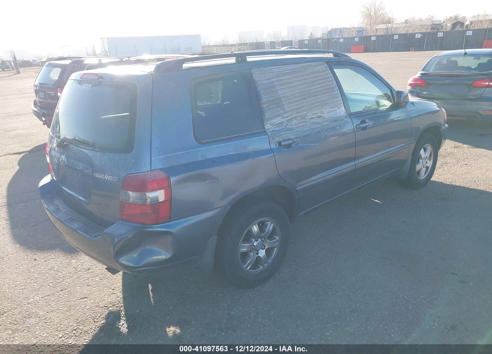 2005 TOYOTA HIGHLANDER V6 VIN: JTEGP21A250047661