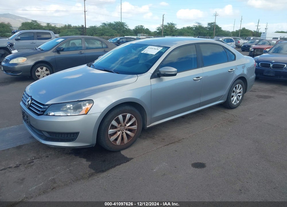 2013 VOLKSWAGEN PASSAT 2.5L S VIN: 1VWAP7A30DC101543