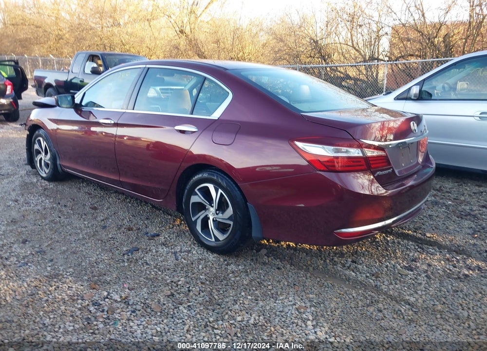 2016 HONDA ACCORD LX VIN: 1HGCR2F36GA203240