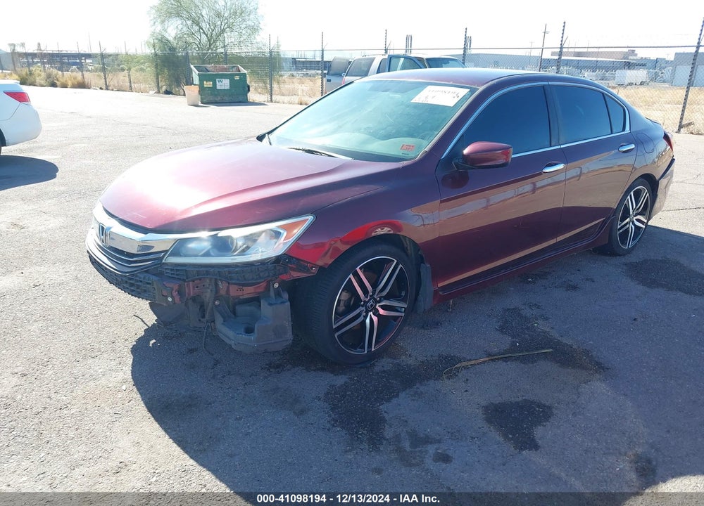 2016 HONDA ACCORD VIN: 1HGCR2F57GA204110
