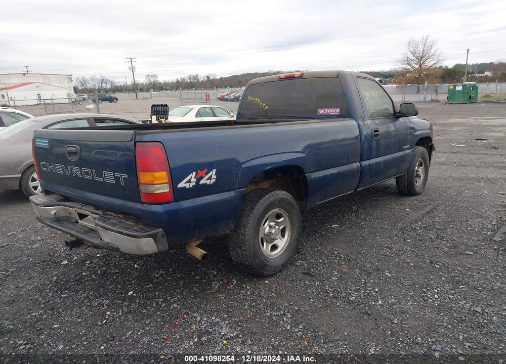 2001 CHEVROLET SILVERADO 1500 VIN: 1GCEK14V11E189984