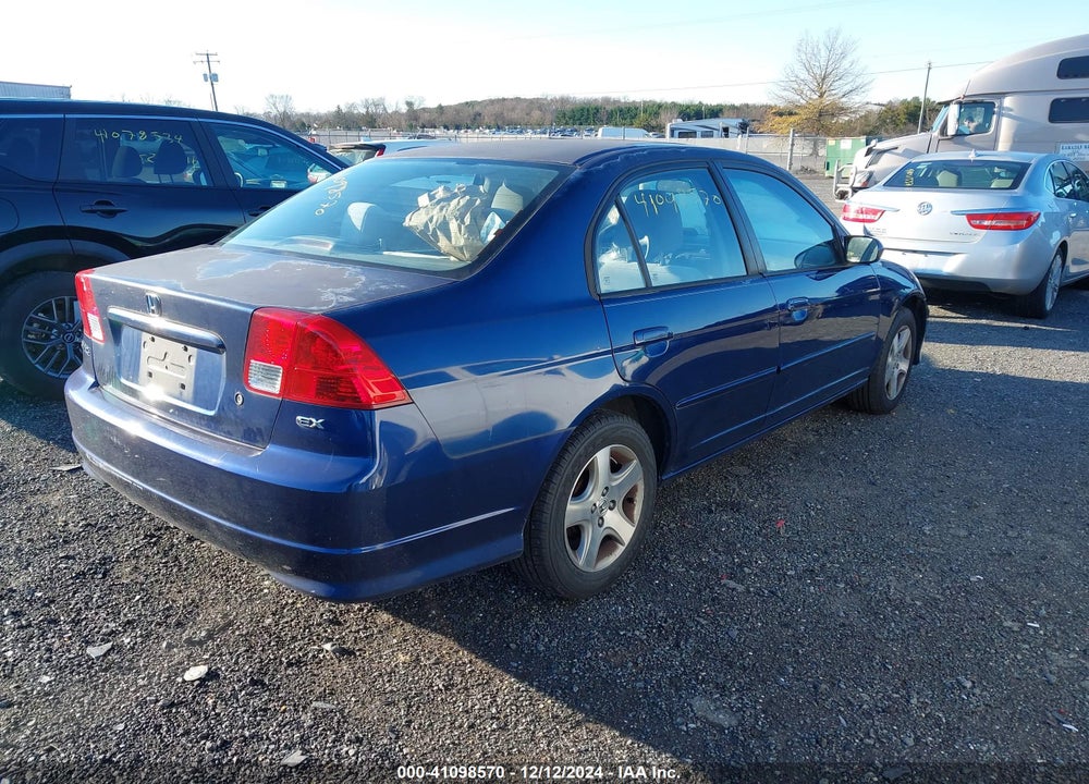 2004 HONDA CIVIC EX VIN: 2HGES26824H550232