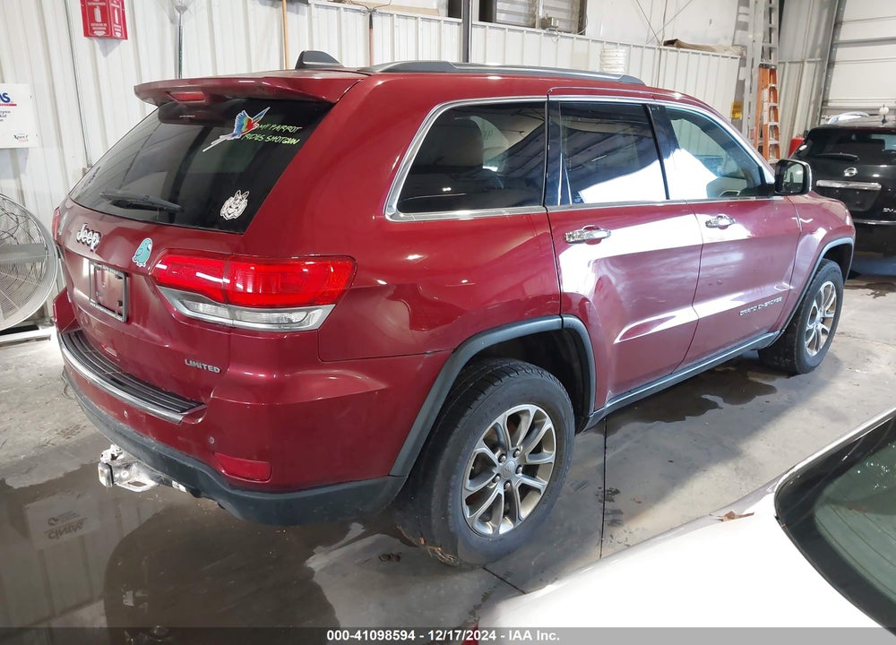 2014 GRAND JEEP  CHEROKEE LIMITED VIN: 1C4RJFBG3EC579265