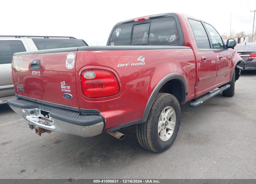 2002 FORD F-150 LARIAT/XLT VIN: 1FTRW08L02KD29258