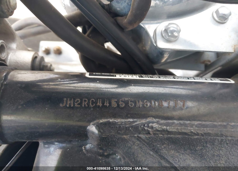 2005 HONDA VT750 DC VIN: JH2RC44555M804717