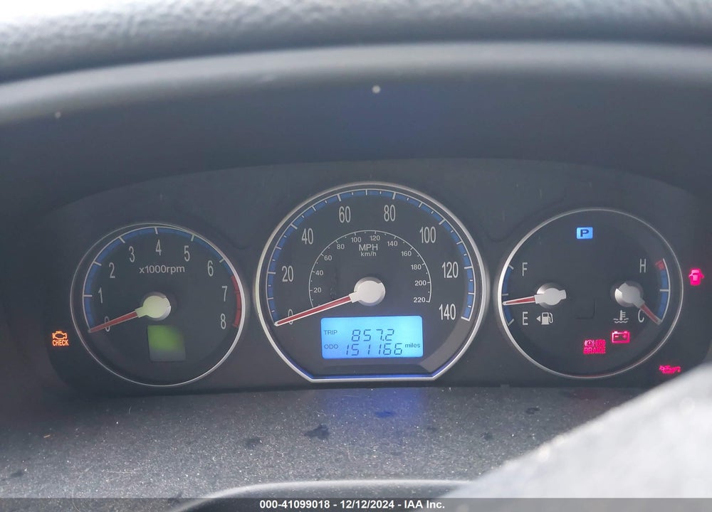 2008 HYUNDAI SANTA FE GLS VIN: 5NMSG13D48H157597