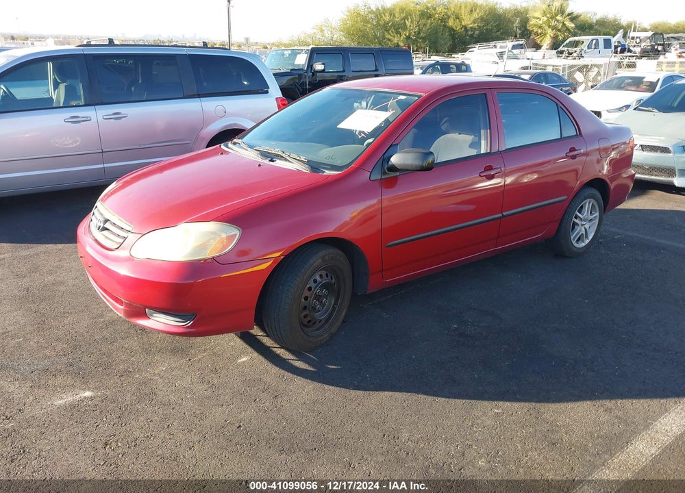 2003 TOYOTA COROLLA CE VIN: JTDBR32E230026449
