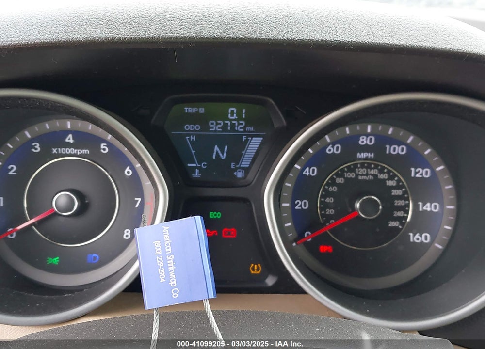 2013 HYUNDAI ELANTRA VIN: KMHDH4AE8DU538502