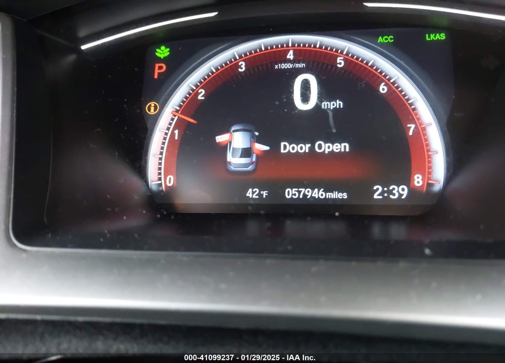2020 HONDA CIVIC VIN: 2HGFC2F80LH580619